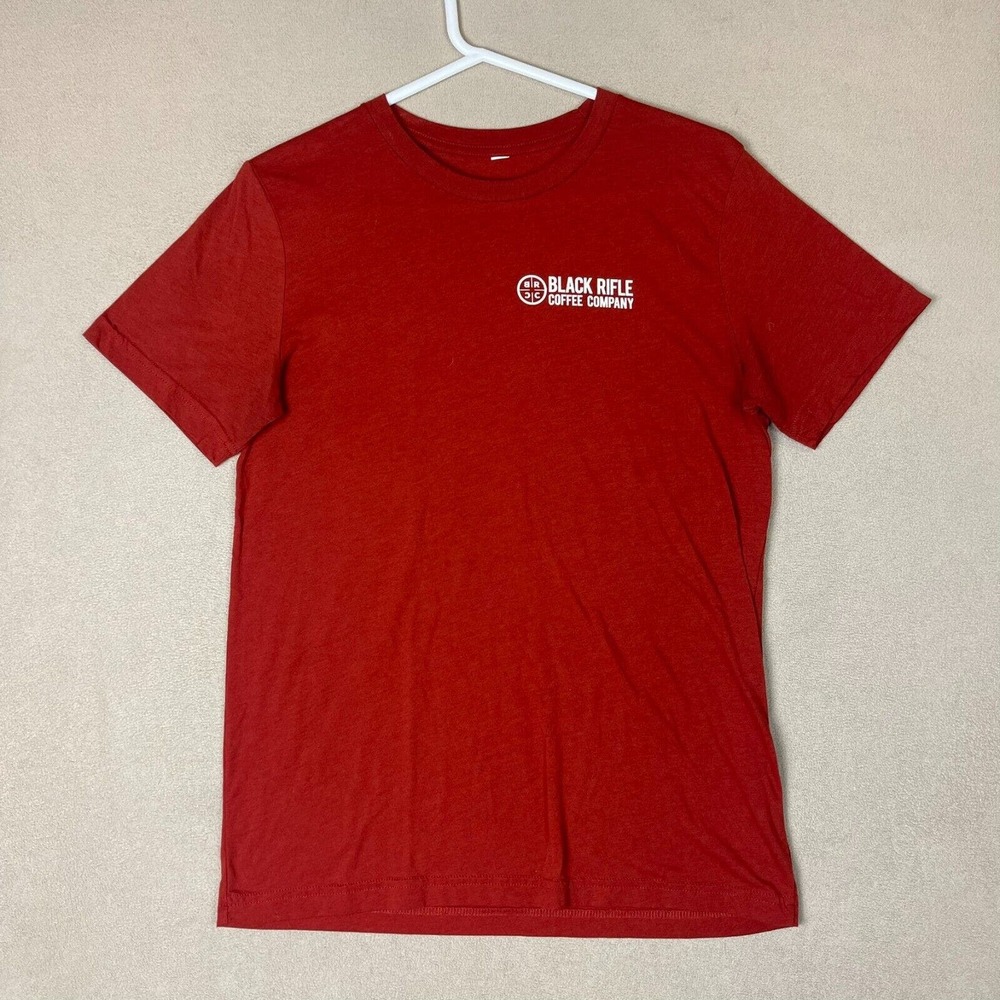 Black Rifle Coffee Company Shirt Adult Medium Red Short Sleeve Tee Logo Mens